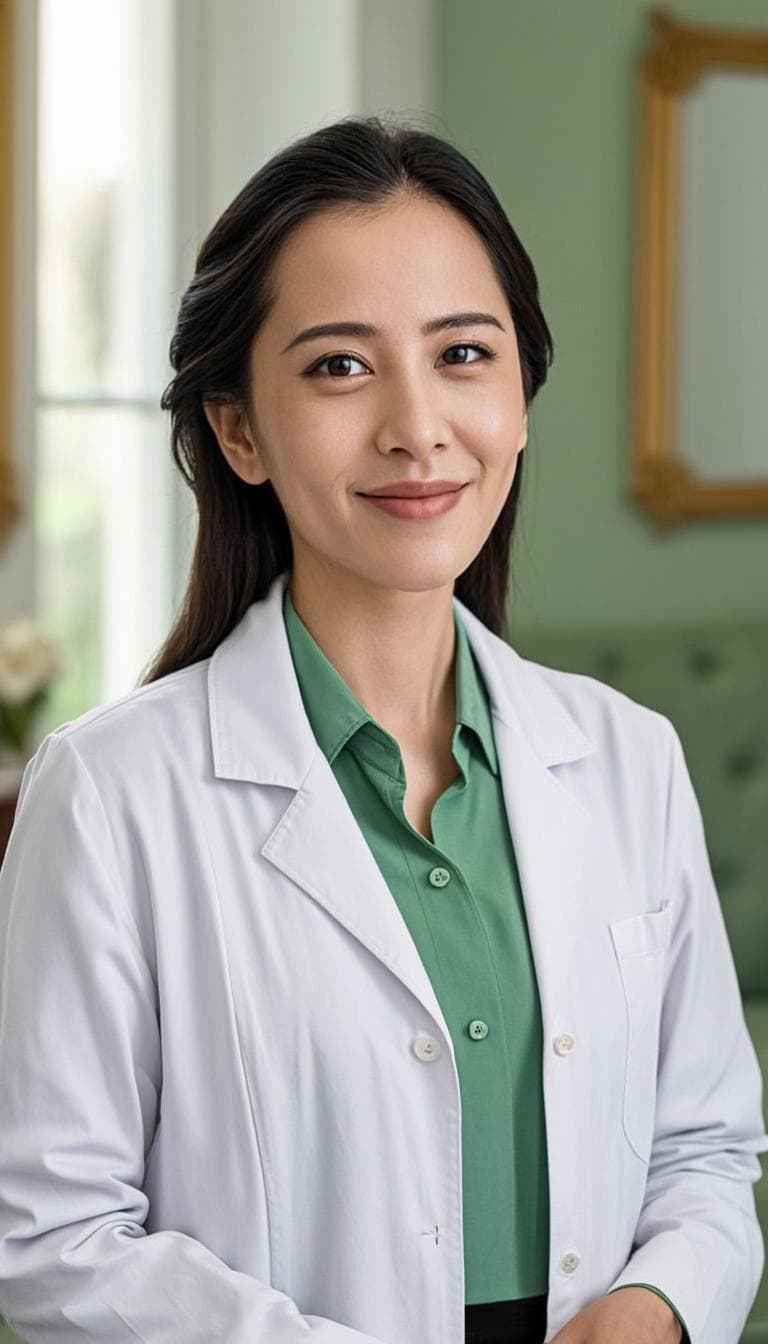 Potret editorial Dr. Fatri Idana, senior dokter kecantikan, di Klinik Degerasia